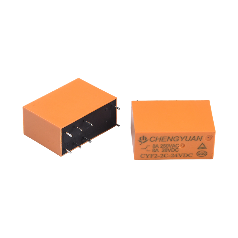 CYF2 Leaschraolacháin, Leaschraolacháin DPDT,JQX-14F,5A 250VAC Leaschraolacháin, 8A Leaschraolacháin,8PIN PCB 0.54W Sealaíochta.14F Leaschraolacháin