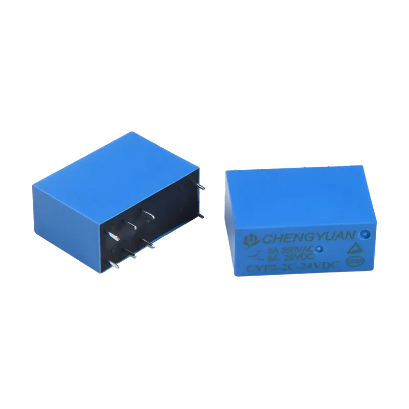 CYF2 Leaschraolacháin, Leaschraolacháin DPDT,JQX-14F,5A 250VAC Leaschraolacháin, 8A Leaschraolacháin,8PIN PCB 0.54W Sealaíochta.14F Leaschraolacháin