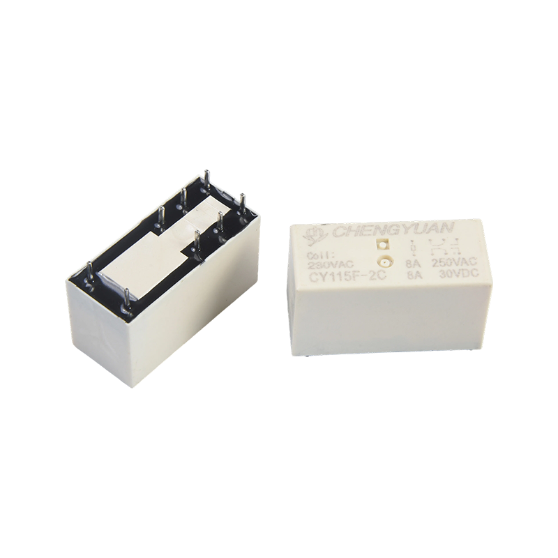 CY115F2 Leaschraolacháin, Sealaíocht PCB DPDT,JQX-115F, 8A 0.4W 8PIN Sealaíochta, Sealaíochta Cumhachta PCB 2C.115F